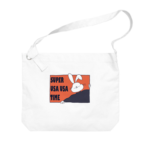 Super USAUSA Time(orange) Big Shoulder Bag