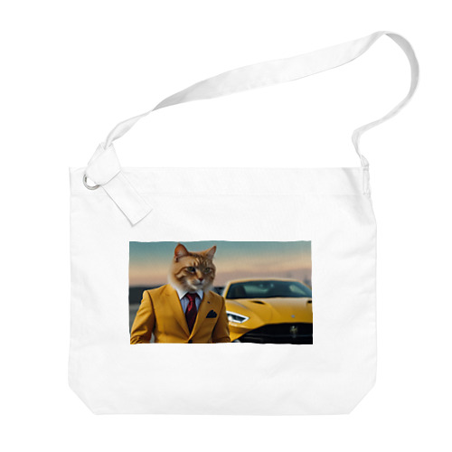 大富豪の猫 Big Shoulder Bag