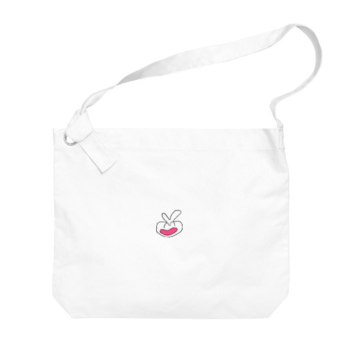 雑なうさぎ（潰れてる） Big Shoulder Bag