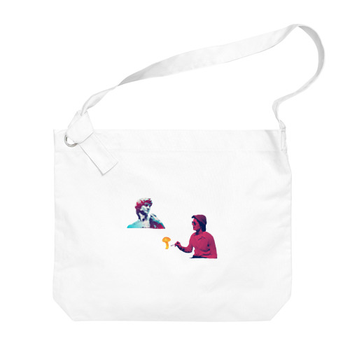 ミケランジェロを描く女 Big Shoulder Bag