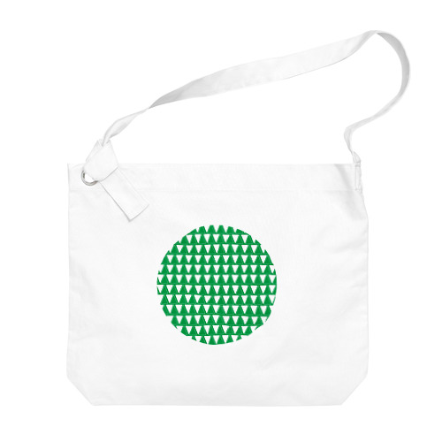 triangle SOURIRE ロゴ green ▽▲ Big Shoulder Bag