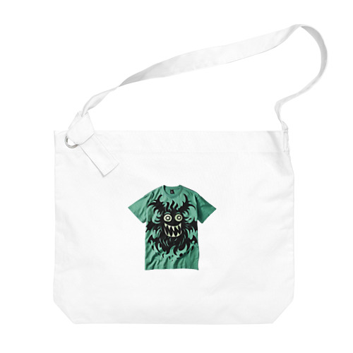 怪獣Tシャツデザイン Big Shoulder Bag