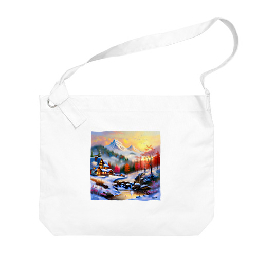 幻想的な雪景色のグッズ Big Shoulder Bag