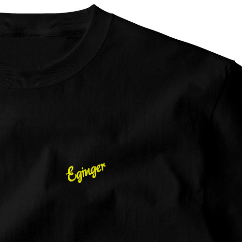 Eginger（エギンガー）_文字ver シンプル刺しゅうTシャツ