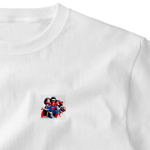 パパはスーパーマン Embroidered T-Shirt