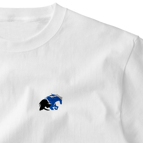 疾走する馬のシンボル Embroidered T-Shirt