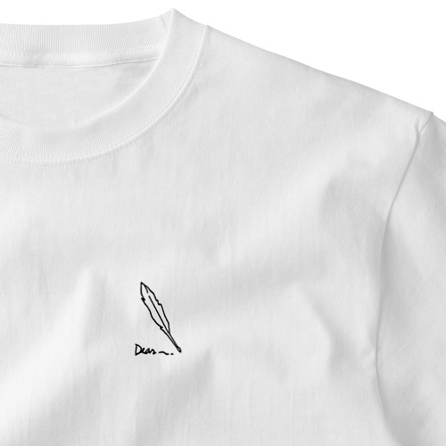 羽ペン Embroidered T-Shirt