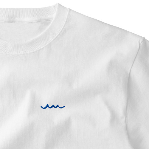 uminus wave logo Embroidered T-Shirt