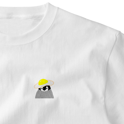 目玉焼き帽子 Embroidered T-Shirt