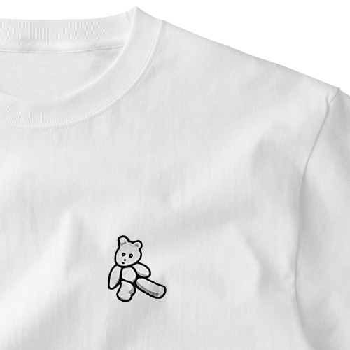 クマキチ・シンボリック Embroidered T-Shirt