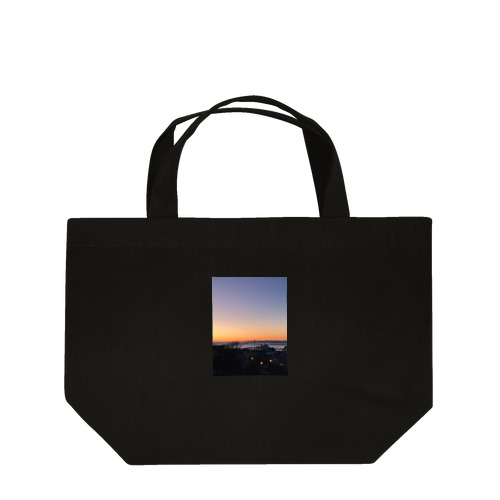 201910281640000　港の夕焼け Lunch Tote Bag