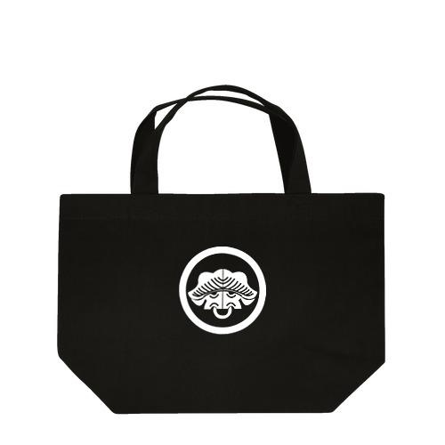 動物家紋。丸に一つ松スイギュウh.t.白 Lunch Tote Bag