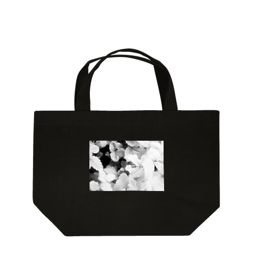 モノクロフラワー（野いちご） Lunch Tote Bag