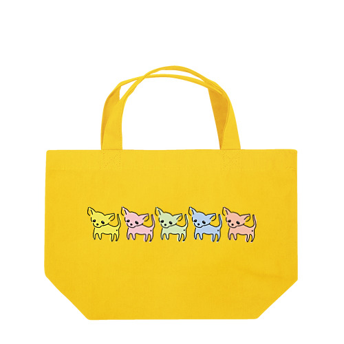 ゆるチワワ（カラフル） Lunch Tote Bag