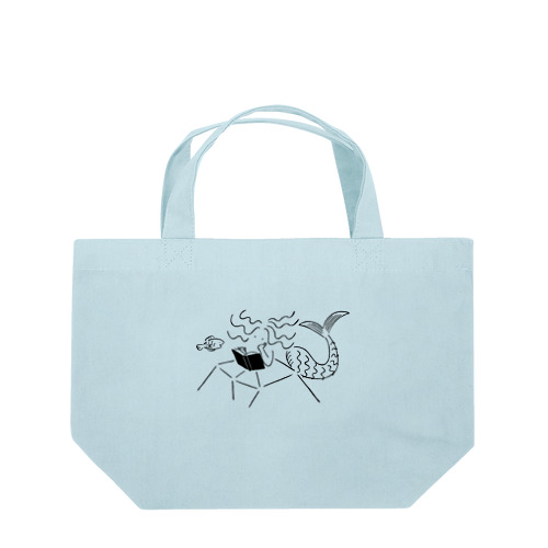 読書するマーメイド Lunch Tote Bag