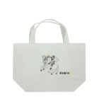 ビールとアート TM-3 Designの偉人 × BEER（ナポレオン）黒線画 Lunch Tote Bag