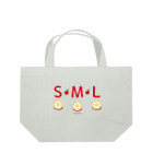 イラスト MONYAAT のML002 SMLTシャツのりんごすたぁ*輪切りのリンゴ ランチトートバッグ