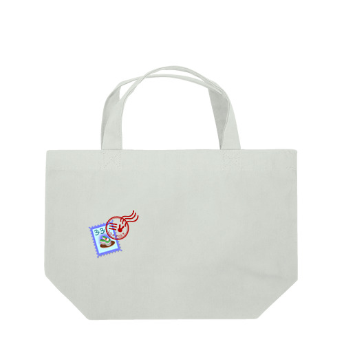 うさ切手（ブルー） Lunch Tote Bag