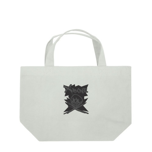 RAKUGAKIXBONE GRYonBLK Lunch Tote Bag