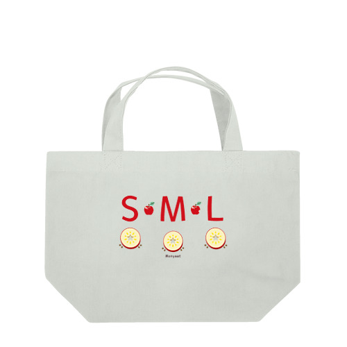 ML002 SMLTシャツのりんごすたぁ*輪切りのリンゴ Lunch Tote Bag