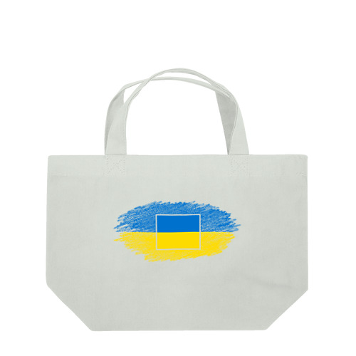 ウクライナ国旗inクレヨン風景画 Lunch Tote Bag