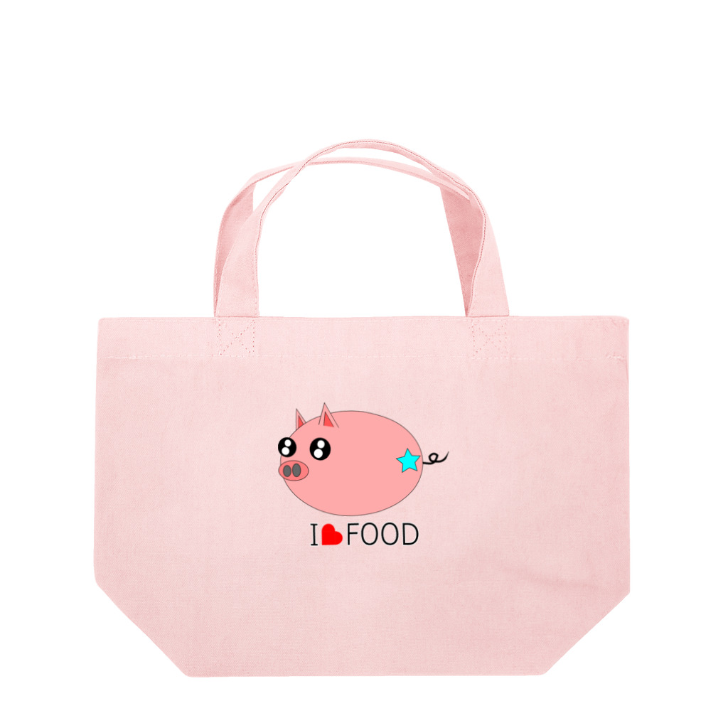 Yuko’ｓ Galleryのこぶたのラブちゃん Lunch Tote Bag