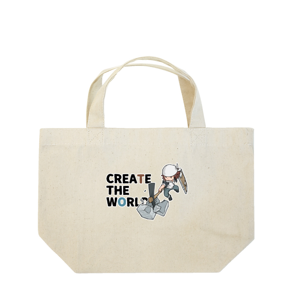 mocchi’s workshopのCREATE THE WORLD ランチトートバッグ