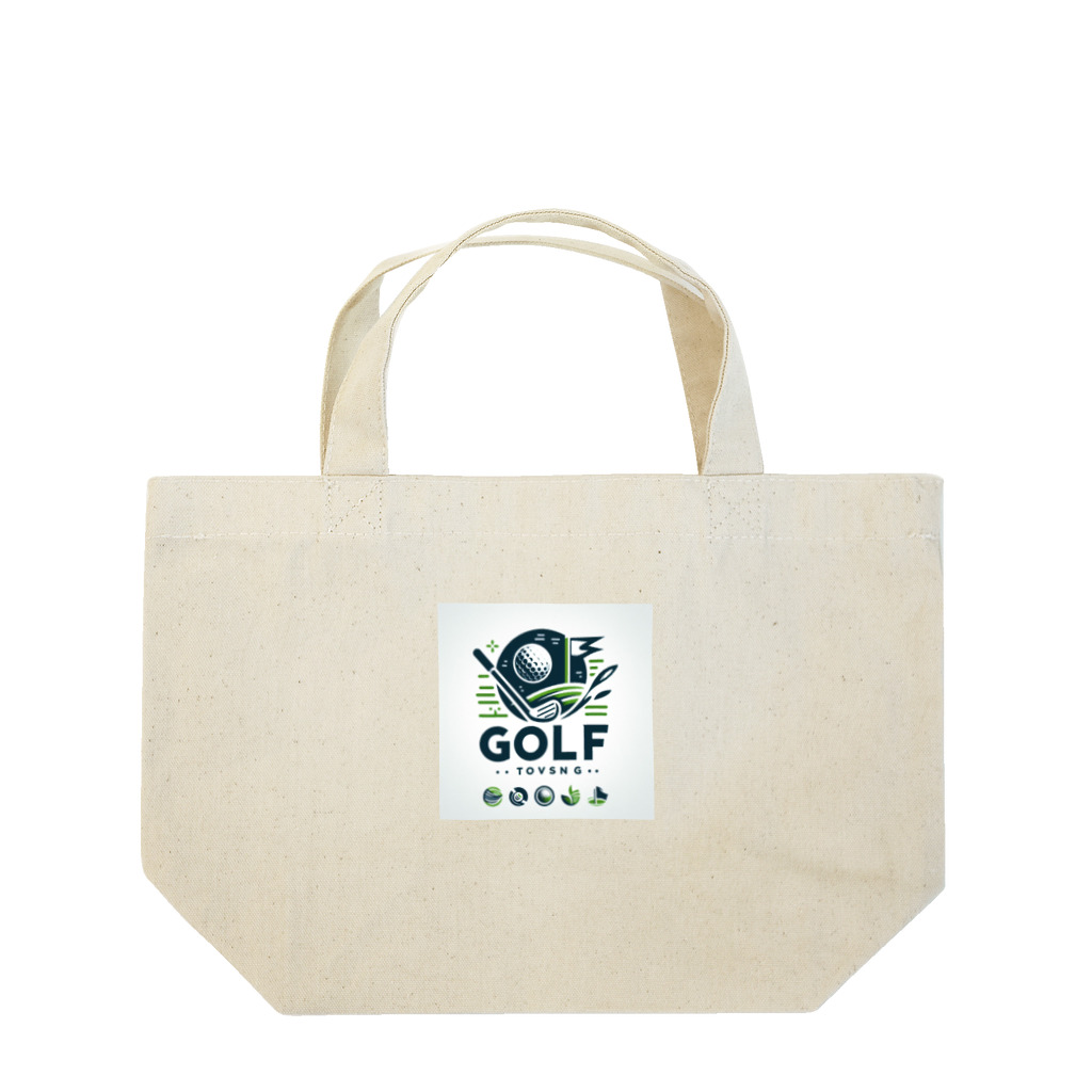 Golfyのオリジナルゴルフロゴ ランチトートバッグ