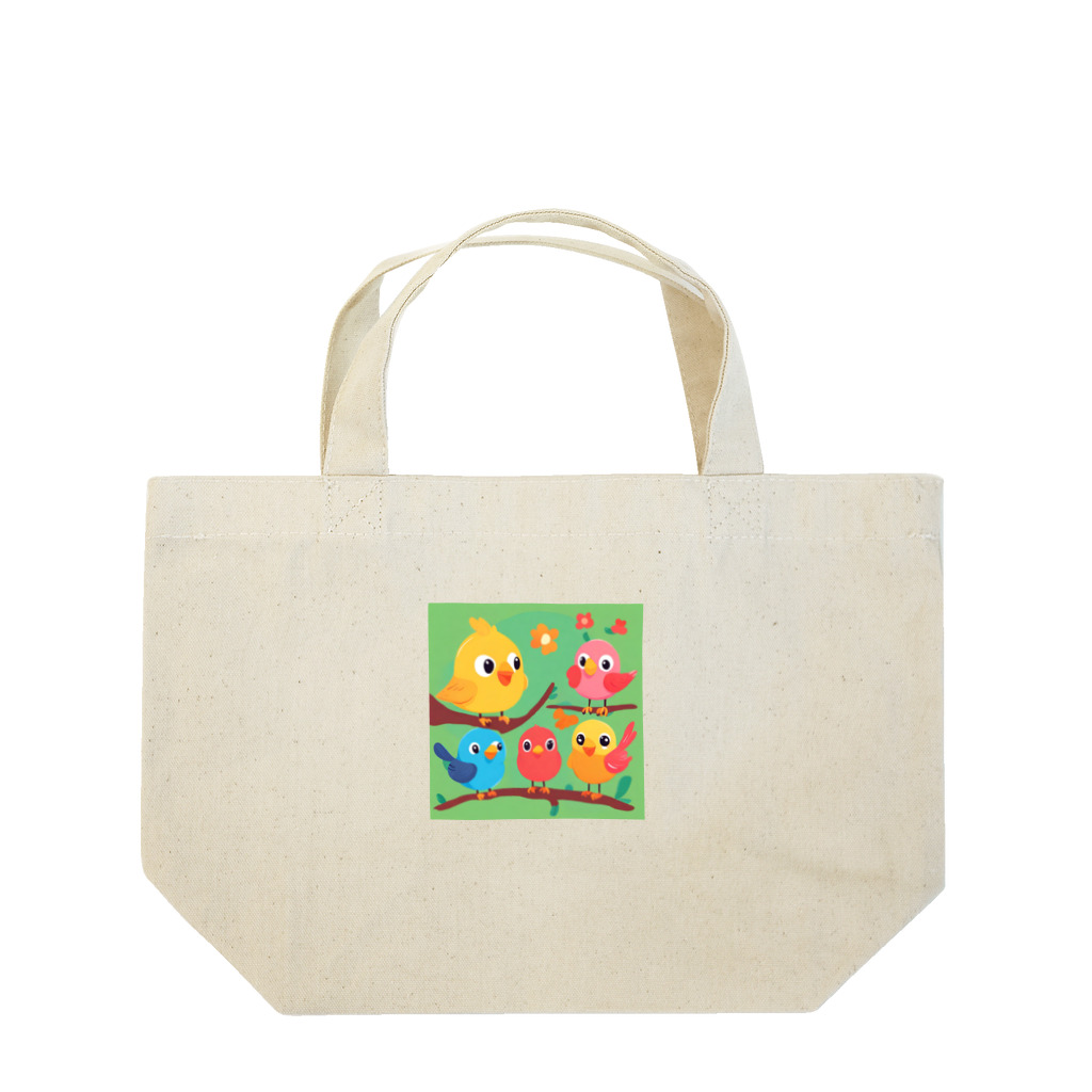 bird bird bird の可愛い小鳥達 Lunch Tote Bag