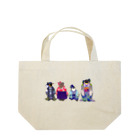 ヤママユ(ヤママユ・ペンギイナ)のいずれ菖蒲か杜若₋Aptenodytes Kimono Penguins- Lunch Tote Bag