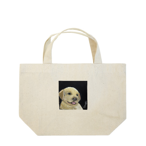 チョークアート　子犬🐶 ランチトートバッグ