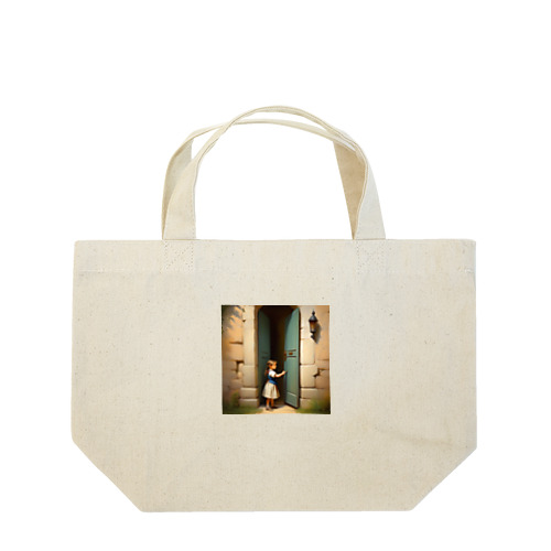 扉の少女 Lunch Tote Bag