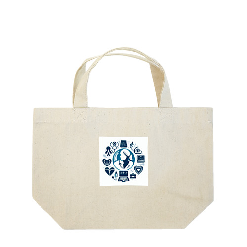 臨床検査技師ロゴ Lunch Tote Bag