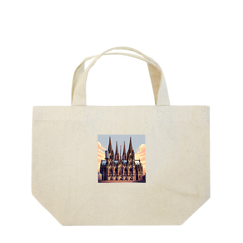 ケルン大聖堂（pixel art） Lunch Tote Bag