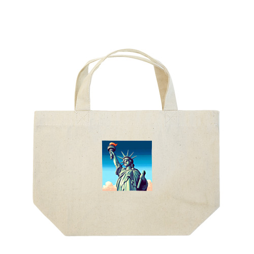自由の女神像（pixel art） Lunch Tote Bag