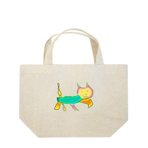 覚醒した 猫マン２ Lunch Tote Bag