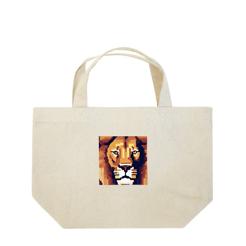 ドット絵ライオン Lunch Tote Bag