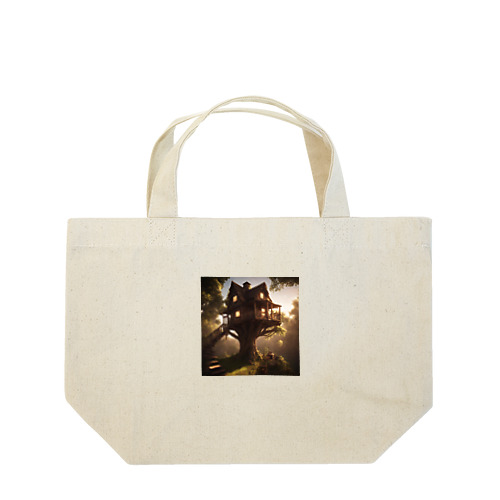 ツリーハウスのイラストグッズ Lunch Tote Bag