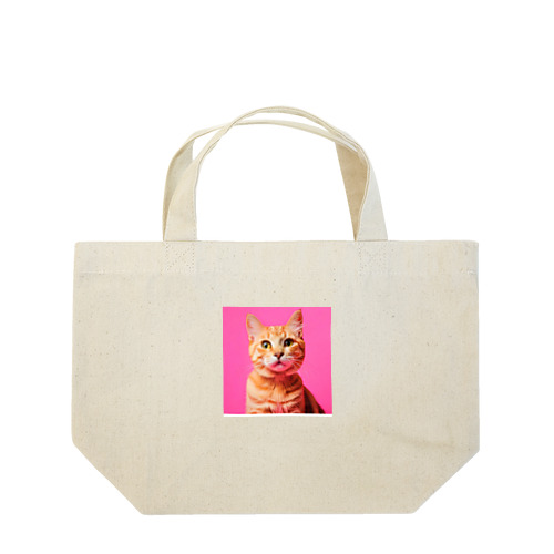 可愛い猫のイラストグッズ Lunch Tote Bag