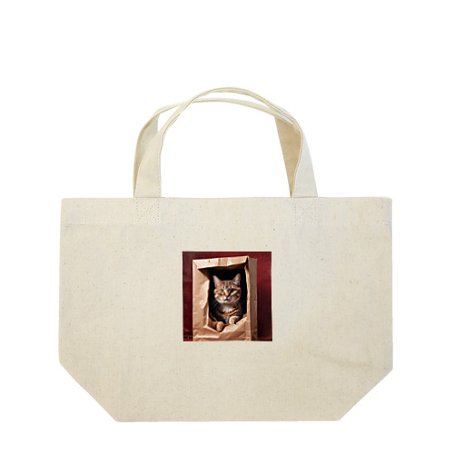 キュートな袋猫 Lunch Tote Bag