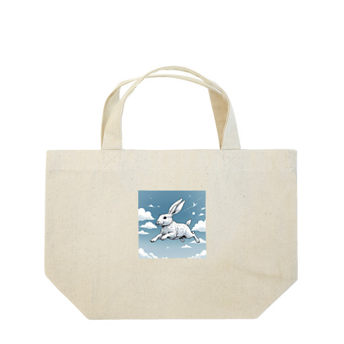 空飛ぶウサギ Lunch Tote Bag