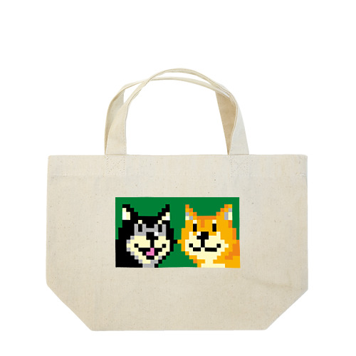 いぬといぬ(すずとこてつ)(緑) Lunch Tote Bag