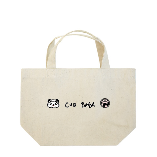 かぶぱん フェイス＆パンダの肉球   L Lunch Tote Bag