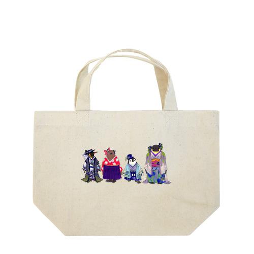 いずれ菖蒲か杜若₋Aptenodytes Kimono Penguins- Lunch Tote Bag