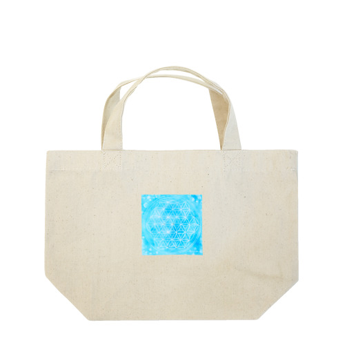 フラワーオブライフ神聖幾何学 Lunch Tote Bag