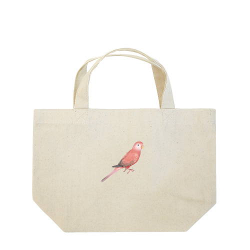 アキクサインコ　ピンク【まめるりはことり】 Lunch Tote Bag