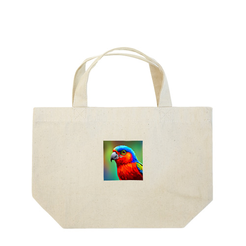 紅と蒼の鳥 Lunch Tote Bag