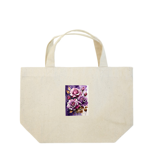 バラードのような薔薇の花　BLUE PLUM  691 Lunch Tote Bag