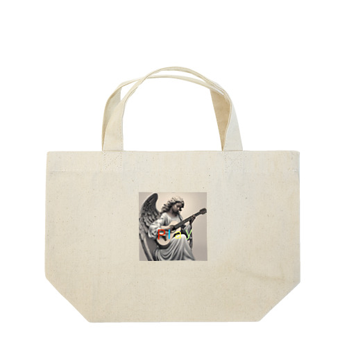 Angel playing guitar Lunch Tote Bag