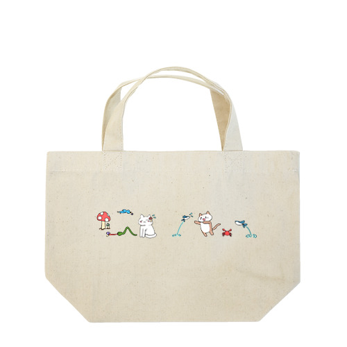 ねこちゃんのおさんぽ Lunch Tote Bag